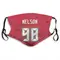 Anthony Nelson Name & Number Red Tampa Bay Buccaneers Face Mask