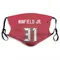 Antoine Winfield Jr. Name & Number Red Tampa Bay Buccaneers Face Mask