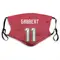 Blaine Gabbert Name & Number Red Tampa Bay Buccaneers Face Mask