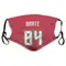 Cameron Brate Name & Number Red Tampa Bay Buccaneers Face Mask