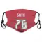 Donovan Smith Name & Number Red Tampa Bay Buccaneers Face Mask