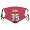 Jamel Dean Name & Number Red Tampa Bay Buccaneers Face Mask