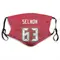 Lee Roy Selmon Name & Number Red Tampa Bay Buccaneers Face Mask