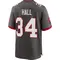 Men's Bryce Hall Tampa Bay Buccaneers Pewter Alternate Jersey - Game