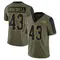 Men's Chris Braswell Tampa Bay Buccaneers 2021 Salute To Service Jersey - Limited Olive