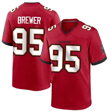 Men's C.J. Brewer Tampa Bay Buccaneers Team Color Jersey - Game Red