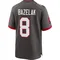 Men's Connor Bazelak Tampa Bay Buccaneers Pewter Alternate Jersey - Game
