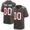 Men's Custom Tampa Bay Buccaneers Pewter Alternate Jersey - Game