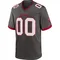 Men's Custom Tampa Bay Buccaneers Pewter Alternate Jersey - Game