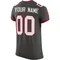 Men's Custom Tampa Bay Buccaneers Pewter Alternate Vapor Jersey - Elite