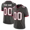 Men's Custom Tampa Bay Buccaneers Pewter Alternate Vapor Jersey - Limited