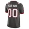 Men's Custom Tampa Bay Buccaneers Pewter Alternate Vapor Jersey - Limited