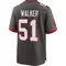 Men's David Walker Tampa Bay Buccaneers Pewter Alternate Jersey - Game