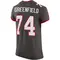 Men's Garret Greenfield Tampa Bay Buccaneers Pewter Alternate Vapor Jersey - Elite