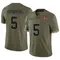 Men's Jack Browning Tampa Bay Buccaneers 2022 Salute To Service Jersey - Limited Olive