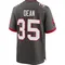 Men's Jamel Dean Tampa Bay Buccaneers Pewter Alternate Jersey - Game