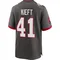 Men's Ko Kieft Tampa Bay Buccaneers Pewter Alternate Jersey - Game