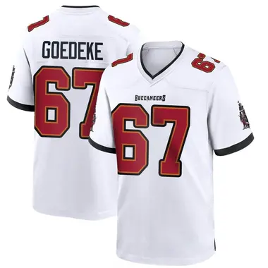 Men's Luke Goedeke Tampa Bay Buccaneers Jersey - Game White