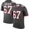 Men's Luke Goedeke Tampa Bay Buccaneers Pewter Alternate Jersey - Legend Big & Tall