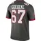 Men's Luke Goedeke Tampa Bay Buccaneers Pewter Alternate Jersey - Legend Big & Tall