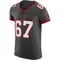 Men's Luke Goedeke Tampa Bay Buccaneers Pewter Alternate Vapor Jersey - Elite