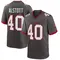 Men's Mike Alstott Tampa Bay Buccaneers Pewter Alternate Jersey - Game
