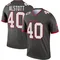Men's Mike Alstott Tampa Bay Buccaneers Pewter Alternate Jersey - Legend Big & Tall