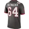 Men's Nash Hutmacher Tampa Bay Buccaneers Pewter Alternate Jersey - Legend Big & Tall