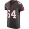 Men's Nash Hutmacher Tampa Bay Buccaneers Pewter Alternate Vapor Jersey - Elite