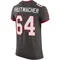 Men's Nash Hutmacher Tampa Bay Buccaneers Pewter Alternate Vapor Jersey - Elite