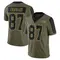 Men's Payne Durham Tampa Bay Buccaneers 2021 Salute To Service Jersey - Limited Olive