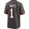 Men's Rachaad White Tampa Bay Buccaneers Pewter Alternate Jersey - Game