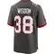 Men's Rashad Wisdom Tampa Bay Buccaneers Pewter Alternate Jersey - Game