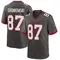 Men's Rob Gronkowski Tampa Bay Buccaneers Pewter Alternate Jersey - Game