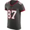 Men's Rob Gronkowski Tampa Bay Buccaneers Pewter Alternate Vapor Jersey - Elite