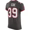 Men's Ryan Coe Tampa Bay Buccaneers Pewter Alternate Vapor Jersey - Elite
