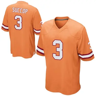 Men's Ryan Succop Tampa Bay Buccaneers Alternate Jersey - Game Orange