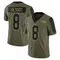 Men's SirVocea Dennis Tampa Bay Buccaneers 2021 Salute To Service Jersey - Limited Olive