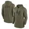 Men's Tampa Bay Buccaneers 2022 Salute to Service Tonal Pullover Hoodie - Olive