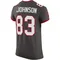 Men's Tez Johnson Tampa Bay Buccaneers Pewter Alternate Vapor Jersey - Elite