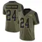 Men's Tyrek Funderburk Tampa Bay Buccaneers 2021 Salute To Service Jersey - Limited Olive