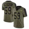Men's Warren Peeples Tampa Bay Buccaneers 2021 Salute To Service Jersey - Limited Olive