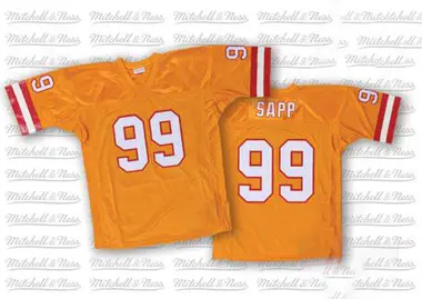 Men's Warren Sapp Tampa Bay Buccaneers 1996 Glaze Throwback Jersey - Authentic Orange