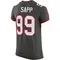 Men's Warren Sapp Tampa Bay Buccaneers Pewter Alternate Vapor Jersey - Elite