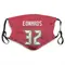 Mike Edwards Name & Number Red Tampa Bay Buccaneers Face Mask