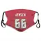 Ryan Jensen Name & Number Red Tampa Bay Buccaneers Face Mask