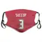 Ryan Succop Name & Number Red Tampa Bay Buccaneers Face Mask