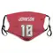 Tyler Johnson Name & Number Red Tampa Bay Buccaneers Face Mask
