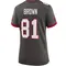 Women's Antonio Brown Tampa Bay Buccaneers Pewter Alternate Jersey - Game