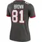 Women's Antonio Brown Tampa Bay Buccaneers Pewter Alternate Jersey - Legend Plus Size